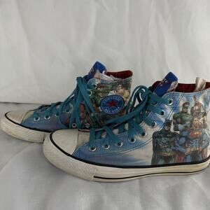 Converse Justice League DC Comics All Star High Tops Shoes Size Men 7 Women 9
